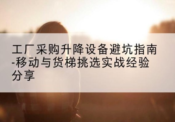 莎车移动式升降机怎么选-工厂采购升降设备避坑指南-移动与货梯挑选实战经验分享
